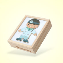 Load image into Gallery viewer, Magnetic Dress Up Puzzle Play