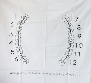 Baby Monthly Milestone Blanket - Classic