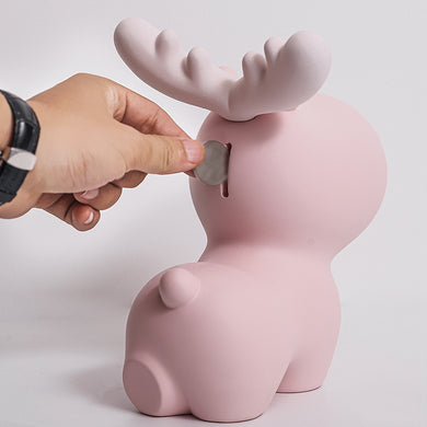 Cute Raindeer Coin Bank
