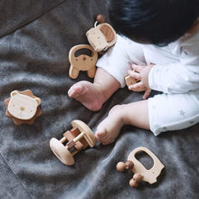 Load image into Gallery viewer, Wooden Teether Rattles Toy