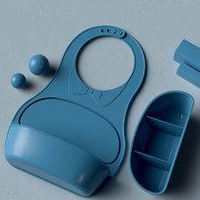 Load image into Gallery viewer, 2pcs Roll Up Silicone Bib