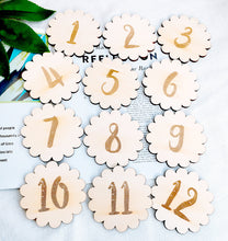 Load image into Gallery viewer, Wooden Baby Milestone Card