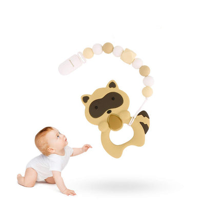 Raccoon Silicone Teething Toy/ Teether