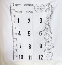 Load image into Gallery viewer, Baby Monthly Milestone Blanket - Classic