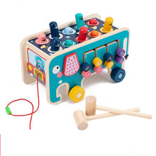 Load image into Gallery viewer, Wooden Whack A Mole Hamster Toy