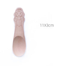 Load image into Gallery viewer, Wooden Baby Spoon