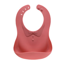 Load image into Gallery viewer, Bow Tie Silicone Baby Food Catcher Bibs