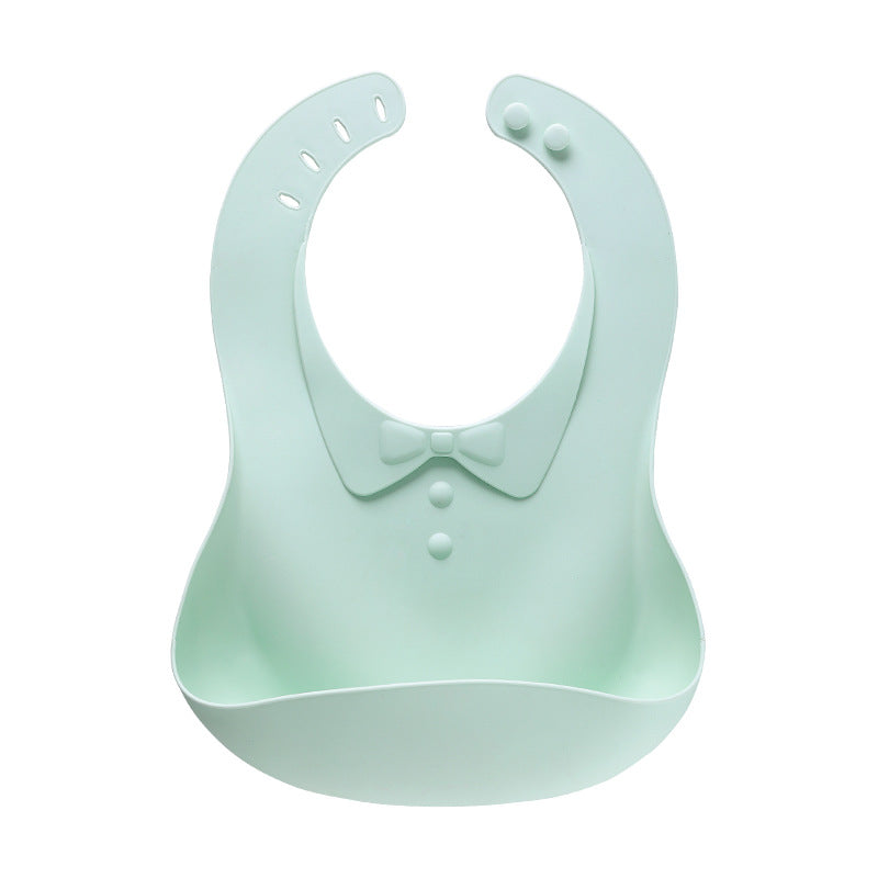 Bow Tie Silicone Baby Food Catcher Bibs