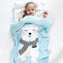 Load image into Gallery viewer, Knitted Blanket, Sleep Blanket - Fox/Rabbit/Bear