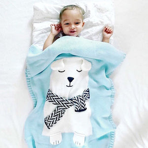Knitted Blanket, Sleep Blanket - Fox/Rabbit/Bear