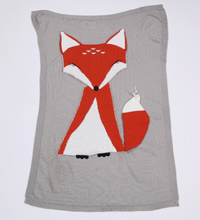 Load image into Gallery viewer, Knitted Blanket, Sleep Blanket - Fox/Rabbit/Bear