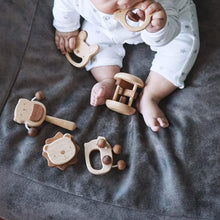 Load image into Gallery viewer, Wooden Teether Rattles Toy