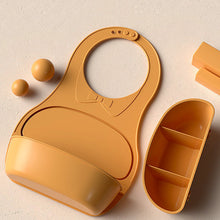 Load image into Gallery viewer, 2pcs Roll Up Silicone Bib