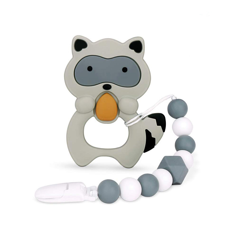 Raccoon Silicone Teething Toy/ Teether