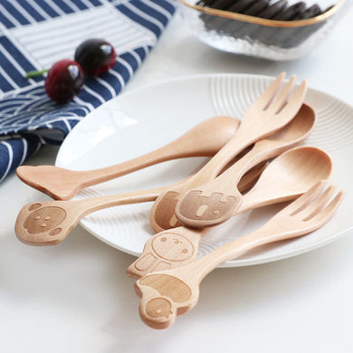 Wooden Fork & Spoon