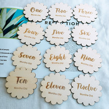 Load image into Gallery viewer, Wooden Baby Milestone Card