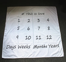 Load image into Gallery viewer, Baby Monthly Milestone Blanket - Classic