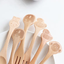 Load image into Gallery viewer, Wooden Fork &amp; Spoon