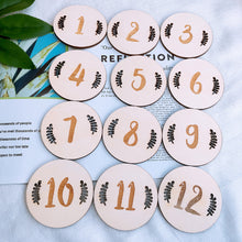 Load image into Gallery viewer, Wooden Baby Milestone Card