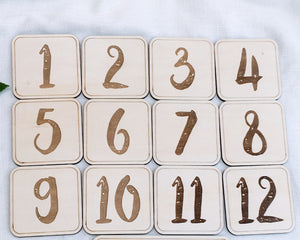 Wooden Baby Milestone Card