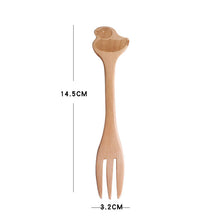Load image into Gallery viewer, Wooden Fork &amp; Spoon
