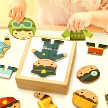 Load image into Gallery viewer, Magnetic Dress Up Puzzle Play