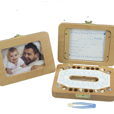 Baby Wooden Tooth Keepsake Box