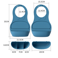 Load image into Gallery viewer, 2pcs Roll Up Silicone Bib