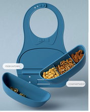 Load image into Gallery viewer, 2pcs Roll Up Silicone Bib